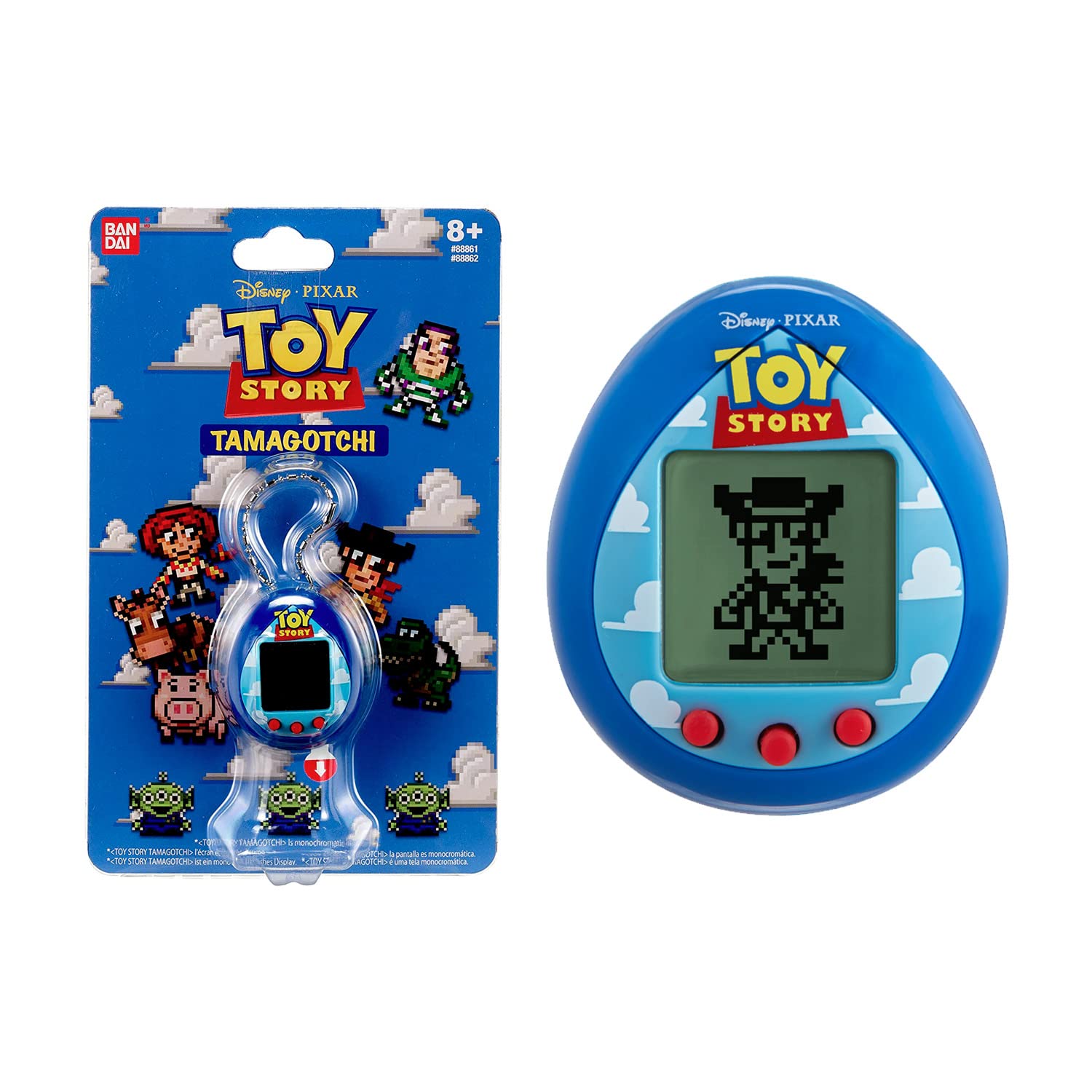 Tamagotchi Nano Toy Story Clouds Version | Toy Story Hand Held Games Machine | Virtual Pet Original Toy Story Characters Including Woody and Buzz Lightyear | 90s Toys for Kids and Adults