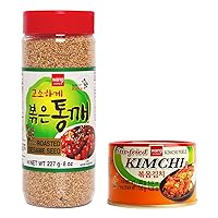 Wang Spicy Kimchi Bokkeum Kit - Korean Stir Fried Kimchi, Toasted Sesame Seeds