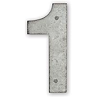Sunset Vista Design Studios Magnetic Sign 4-Inch Metal Address Tile, Number 1