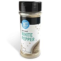 Amazon Brand - Happy Belly White Pepper Ground, 3 ounce (Pack of 1)