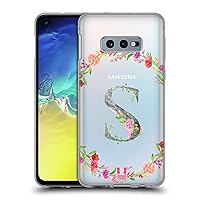 Head Case Designs Letter S Decorative Initials 2 Soft Gel Case Compatible with Samsung Galaxy S10e