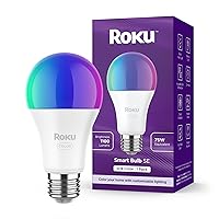 Smart Light Bulbs (Color, 1-Pack) - Dimmable A19 Color Lightbulbs with Adjustable Brightness & Temperature - WiFi Smart Bulbs Works Voice, Alexa & Google Assistant - Smart Home Products