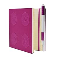 IQ LEGO Stationery Locking Notebook with Gel Pen - Violet