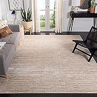 SAFAVIEH Vision Collection Area Rug - 8' x 10', Creme, Modern Ombre Tonal Chic Design, Non-Shedding & Easy Care, Ideal for High Traffic Areas in Living Room, Bedroom (VSN606F)