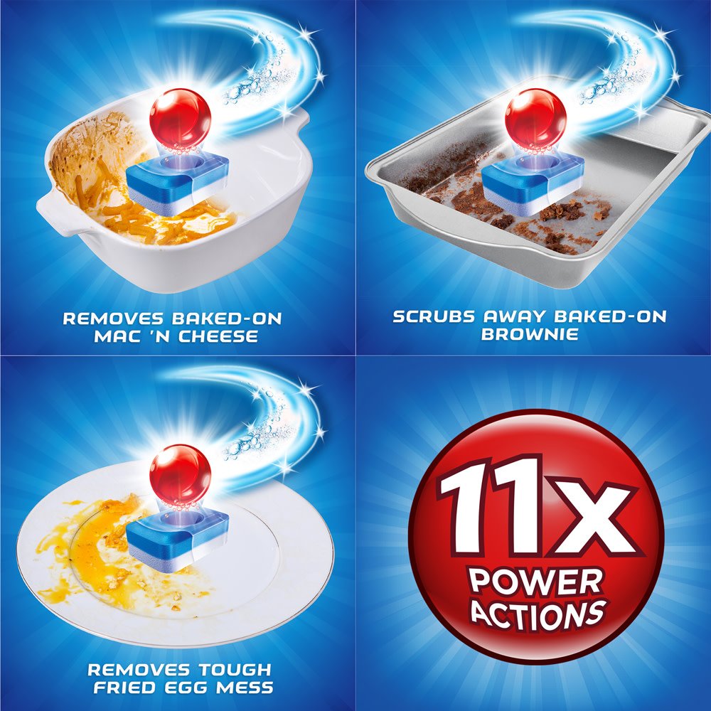 Finish - Max in 1 - 43ct - Dishwasher Detergent - Powerball - Wrapper Free Dishwashing Tablets - Dish Tabs - Packaging May Vary