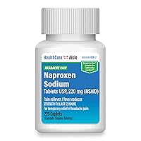 HealthCareAisle Naproxen Sodium, 220 mg - 225 caplets - Headache Pain Reliever, Up to 12 Hours of Relief