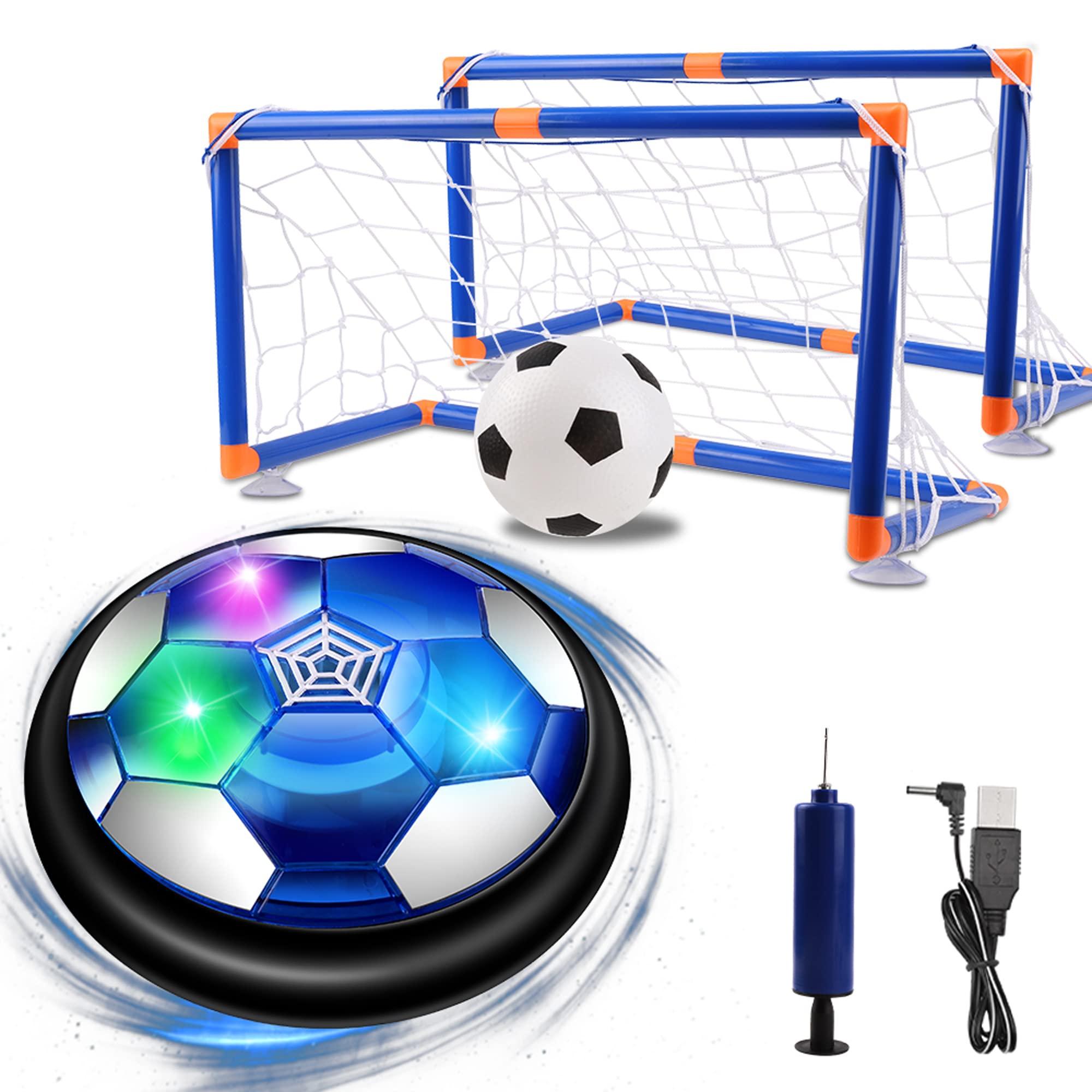 Mua NEWYANG Air power football set, rechargeable indoor and outdoor hover  ball, football toy with colourful LED, very safe and fun indoor toy,  football without damaging furniture or walls. trên  Đức