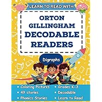 Learn to Read with Orton Gillingham Decodable Readers: Orton Gillingham Materials Phonics Readers for Kindergarten, First Grade, Second Grade, and ... Decodable Readers and Decodable Books)