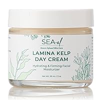 Lamina Sea Kelp Day Cream Hydrating & Firming Anti Aging Glow Natural & Organic Dry Skin Care - Daily Face Moisturizer for Women & Men - 2 Oz