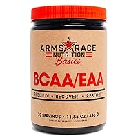 Arms Race Nutrition BCAA/EAA Powder, 6G BCAA, 4G EAA, 30 Servings (Unflavored)