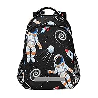 Toddler Space Theme Backpack for Girls Ages 5-12 Child Backpack Space Theme School Bag