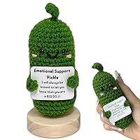 Handmade Emotional Support Pickl, Positive Pickle Cucumber Gift | Crochet Pickle - Reduce Pressure Positive Pickle Crochet