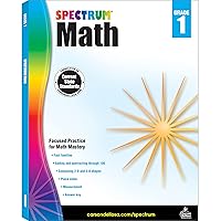 Spectrum 1st Grade Math Workbooks, Ages 6 to 7, Grade 1 Math Workbook, Adding and Subtracting Through 100, Place Value, Fact Families, 2-D and 3-D Shapes - 160 Pages (Volume 42) Spectrum 1st Grade Math Workbooks, Ages 6 to 7, Grade 1 Math Workbook, Adding and Subtracting Through 100, Place Value, Fact Families, 2-D and 3-D Shapes - 160 Pages (Volume 42) Paperback Spiral-bound