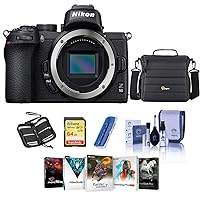 Nikon Z50 Mirrorless Camera - Bundle with Camera Case, 64GB SDXC Memory Card, Cleaning kit, Memory Wallet, Card Reader, PC Software Package