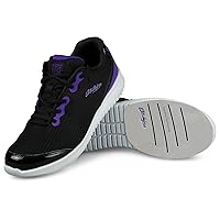 KR Strikeforce The Glitz Black/Purple Womens Athletic Bowling Shoe