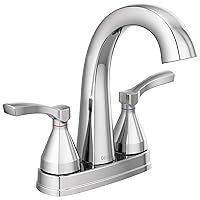 DELTA FAUCET 25775-MPU-DST Two Handle Bathroom Faucet Centerset, Chrome