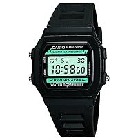 Casio W-86-1VQES Men's Digital Resin Strap Watch
