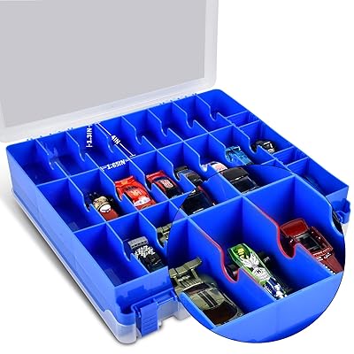 Toy Car Storage Organizer Case Compatible with Hot Wheels/for Matchbox  Cars. Display Carrying Container Holder for LOL Surprise Dolls/for Shopkins