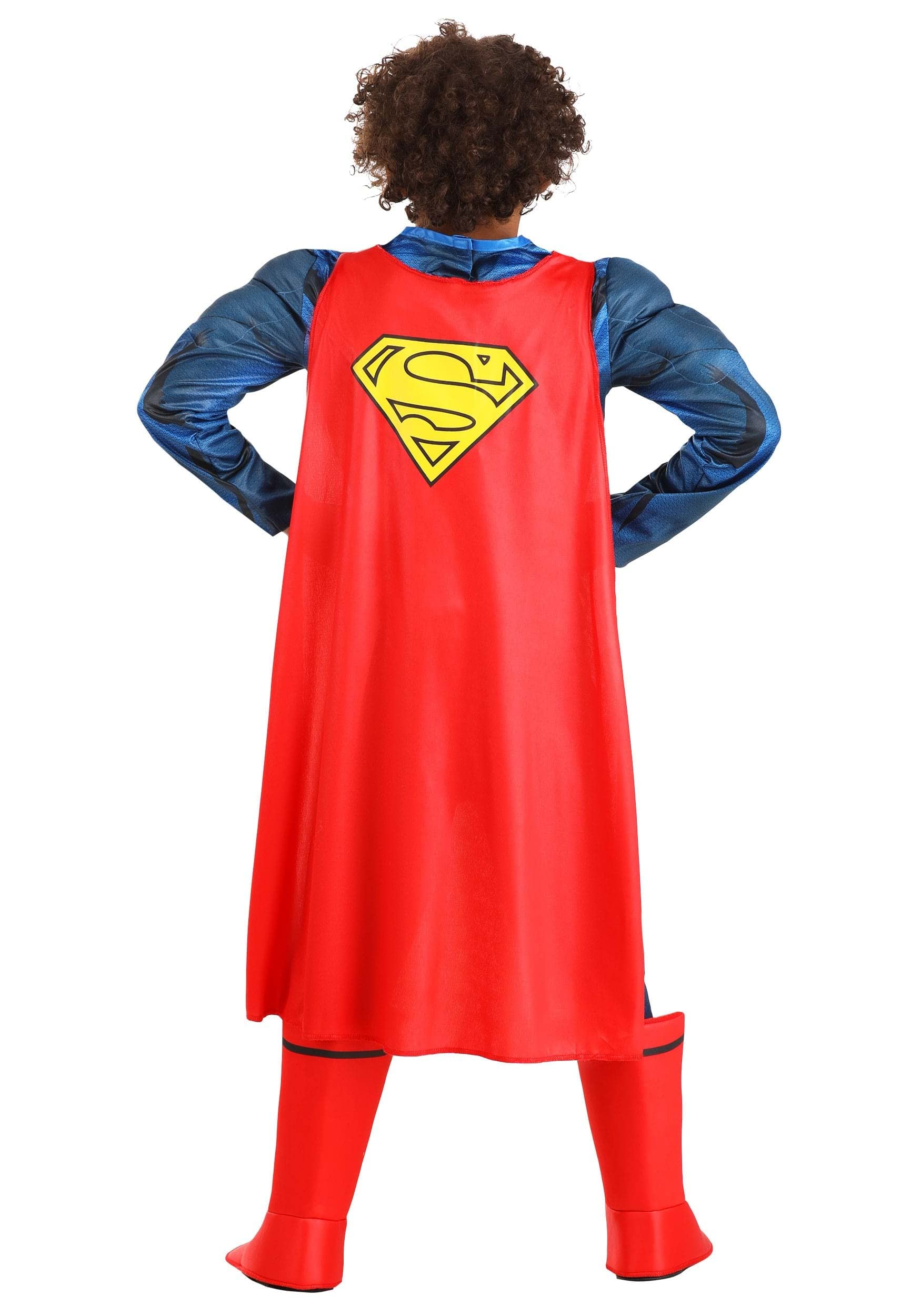 Deluxe DC Comics Superman Costume for Kids, Blue & Red Superhero Suit for Superhero Parties, Cosplay & Halloween