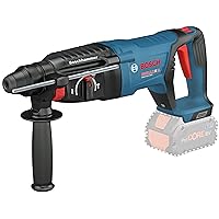 Bosch Professional GBH 18V-26 D Cordless Hammer Drill System (2.6 Joules Impact Energy, SDS Plus, D-Handle, LED Light, KickBack Control, 3 Modes, Hammer Drill, without Battery and Charger, in Box)