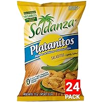 Soldanza Lightly Salted Plantain Chips, 2.5 Ounce (Pack of 24)