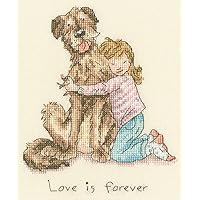 Bothy Threads - Love is Forever Counted Cross Stitch Kit