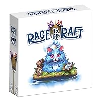 The City Of Games: Race to The Raft - Path Building & Tile Laying Social Puzzle Board Game, Save The Cats from The Island, Co-op, Ages 8+, 1-4 Players