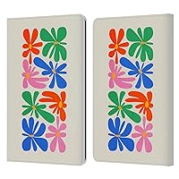Head Case Designs Officially Licensed Ayeyokp Flower Shapes Flowers Bloom Plant Pattern Leather Book Wallet Case Cover Compatible with Kindle Paperwhite 1/2 / 3