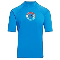 Men's Mercury UPF 50+ Short Sleeve Sun Protective Rashguard Swim Shirt