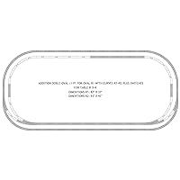 Addition Doble Oval // P1 for Oval R1 with Curves R1+R2 Plus SWITCHES (Table 8'X4')