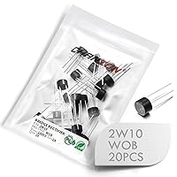 (Pack of 20 Pieces) Chanzon 2W10 Bridge Rectifier Diode 2A 1000V WOB Single Phase, Full Wave 2 Amp 1000 Volt Electronic Silicon Diodes