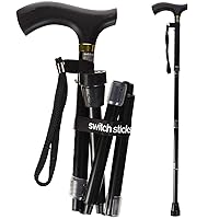 Switch Sticks Walking Cane for Men or Women, Foldable and Adjustable from 32-37 Inches, FSA and HSA Eligible