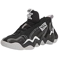 adidas Men's Exhibit B Basketball Shoe, Core Black/White/Team Light Grey, 14.5