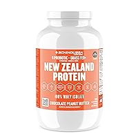 Super Foods New Zealand WHEY Protein Isolate | 25G Protein | 0G of Sugar | 1G of Carbs | 110 Calories(Peanut Butter Chocolate, 2 LB)