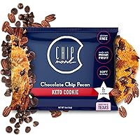 ChipMonk Cookies - Low Carb, Keto, Sugar Free, & Gluten-Free Snack Foods (Chocolate Chip Pecan, 12 pack)
