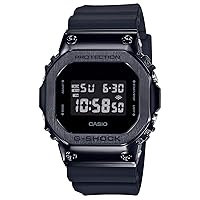 Casio GM-5600 Series Metal Covered Wristwatch, all black, Shock Resistant Watch