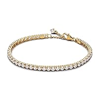 Pandora Sparkling Tennis Bracelet Gold 561469C01