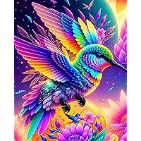 TOCARE Hummingbird Paint by Numbers Kit for Adults Beginners, Acrylic Paint by Numbers Birds for Teens,Adults’ Paint-by-Number Kits Animals 16x20inch
