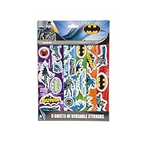 Joy Toy 301038 5 Sheets Batman Reusable Stickers