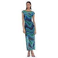 Donna Morgan Women's Power Mesh Maxi Event Party Guest of