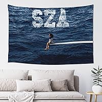SZAS Tapestry American Singer Tapestry Wall Hanging Backdrop Album Wall Art Photo Poster Large Tapestries Poster Home Decer Print Throw Home Decor for Living Room Bedroom Birthday 59