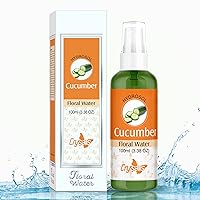 Crysalis Cucumber (Cucumis sativus) |100% Pure Natural Hydrosol, Uncut Cold Pressed Floral Water Mist Spray, Natural Sun Protector, Soothes & Balances Skin Tone - 100 ML