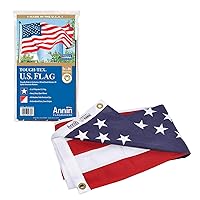 Annin Flagmakers Model 2730 American Flag Tough-Tex Polyester Flag, 5 x 8 Feet