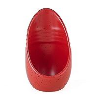 Speckled Earthenware Spoon Rest for Kitchen Stoves and Countertops - Barn Red