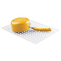 iDesign Plastic Sink Protector Grid for Kitchen, Bathroom, Basement, Garage The Euro Collection, 16