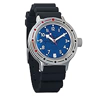 Vostok Amphibian Automatic Mens Wristwatch Self-Winding Military Diver Amphibia Case Wrist Watch #420379