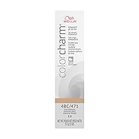 WELLA colorcharm Permanent Gel, Hair Color for Gray Coverage, 4bc Iced Espresso