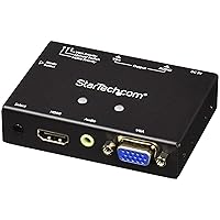 StarTech.com 2x1 VGA + HDMI to VGA Converter Switch w/ Priority Switching – Multi-format VGA and HDMI to VGA Selector – 1080p (VS221HD2VGA)
