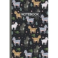 Goat Notebook: Goat Lovers Blank Lined Journal Notebook for Men Women Girls and Kids Gifts