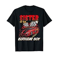Car Racing Sister of Birthday Boy Formula Race Car Driver T-Shirt